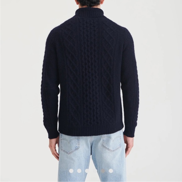 Naadam Cashmere Fisherman Cable Turtleneck - Picture 5 of 7